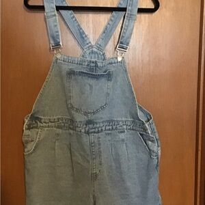 Shein Curve Denim Overall Shorts 1XL
